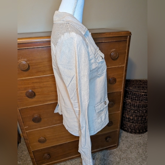 MAURICES Linen Boho BOXY Jacket - Picture 4 of 14